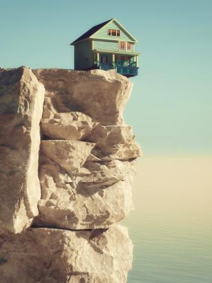 House at the odge of the abyss